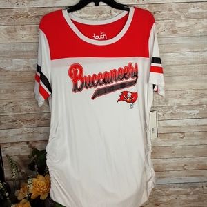 Touch, Maturnity, 0199, Women's Red and white Buccaneers Maturnity Sz L